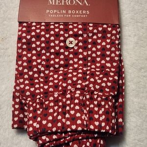 Merona Red Heart Pattern Poplin Boxers